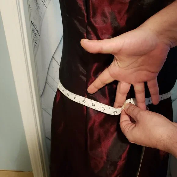 Acetate Formal Dress size 7 - Picture 10 of 12